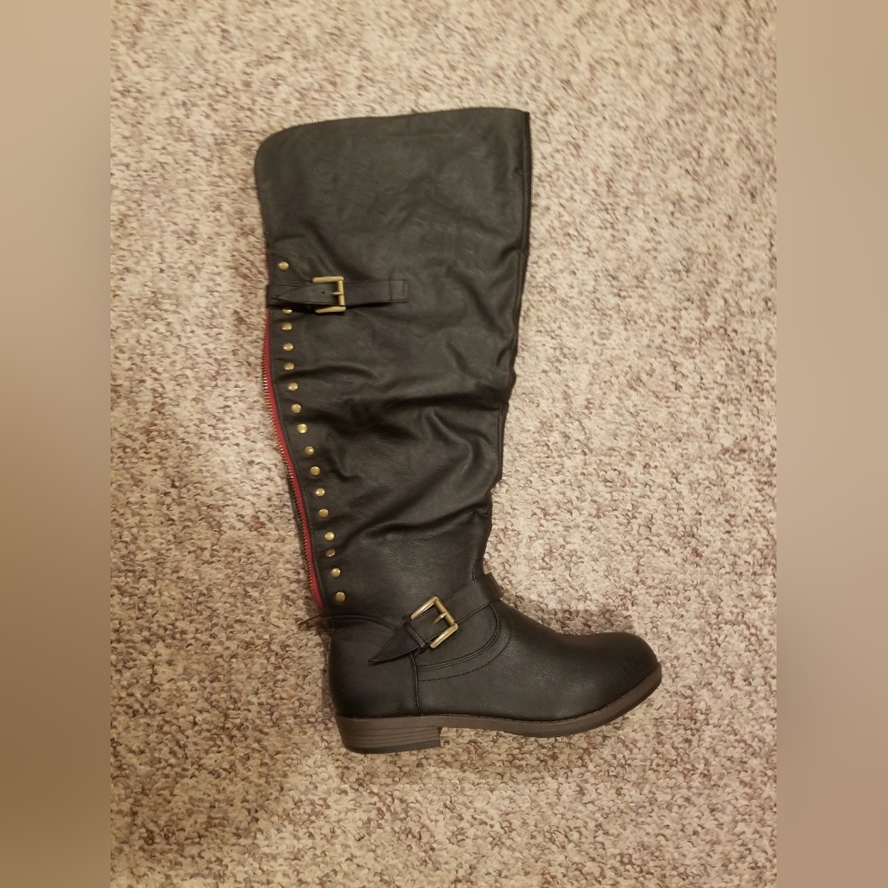 Over the knee, wide calf boots, size 11